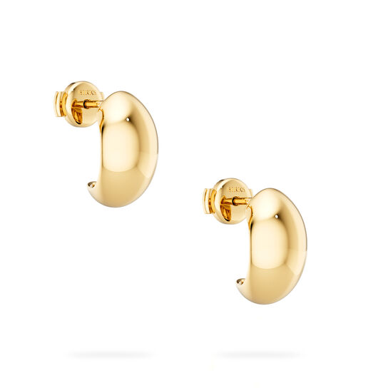 Birks Essentials Yellow Gold Bombe Earrings image number 3
